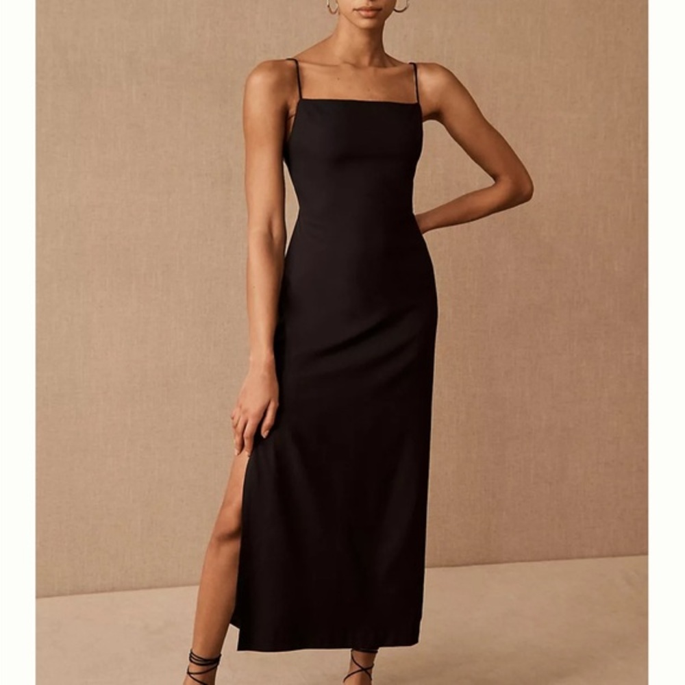 BHLDN‎ Gavin Dress in black 14 open back